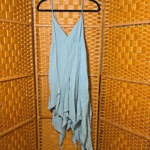 Free People Asymmetrical Sage Green Dress